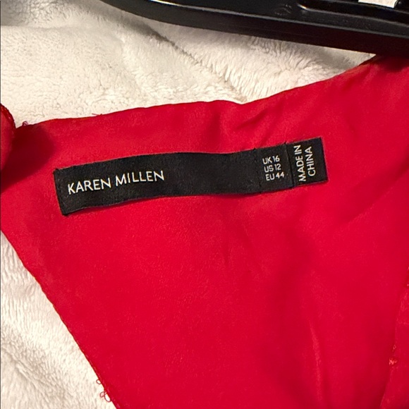 Karen Millen Red Lace Dress - Picture 3 of 10